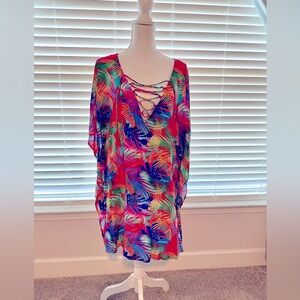 Tropical Summer Swim Coverup